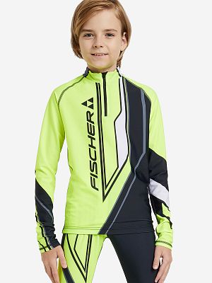Превью  Комбинезон лыжный FISCHER Nordic Jr Черный/Лимонный